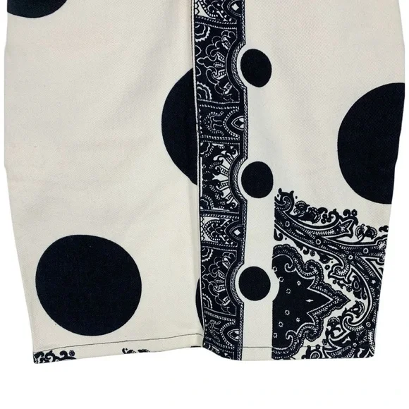 Vintage Versace High waist Denim Jean Skirt Size 24 EU 38 - Picture 4 of 11